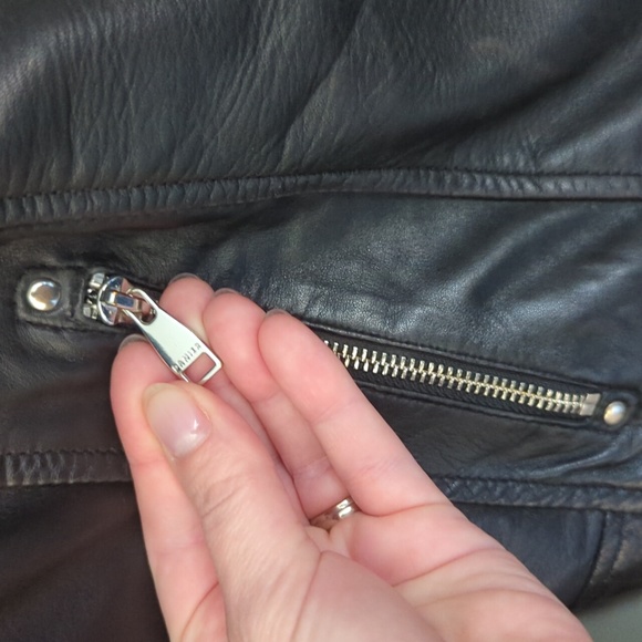 Danier Black Leather Jacket - Picture 3 of 8